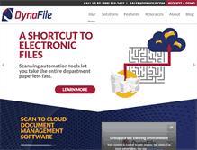 Tablet Screenshot of dynafile.com